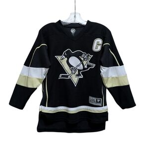 NHL Pittsburgh Penguins Crosby 87  Youth Black Hockey Jersey Size L/XL